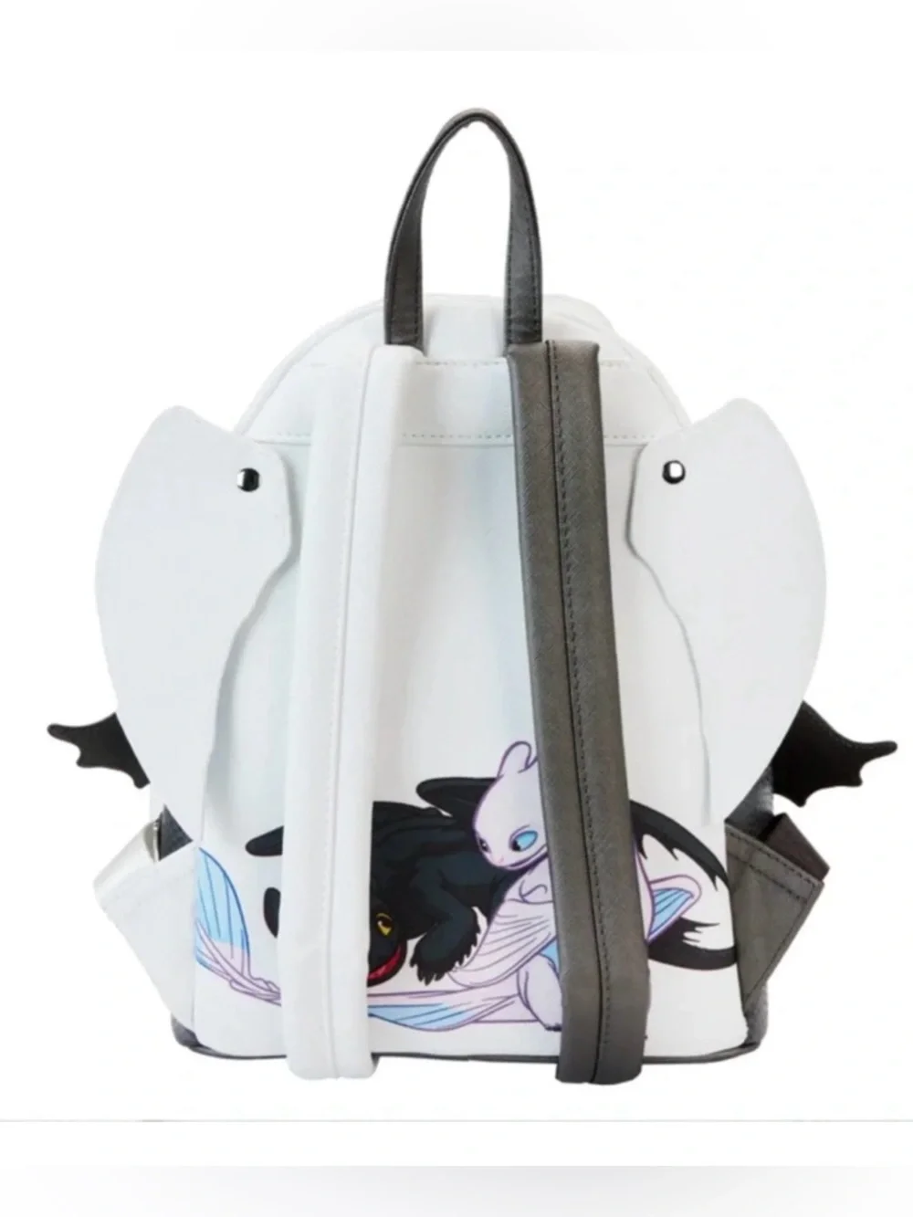 Loungefly How to Train Your Dragon Light & Night Fury Cosplay Mini Backpack NWT